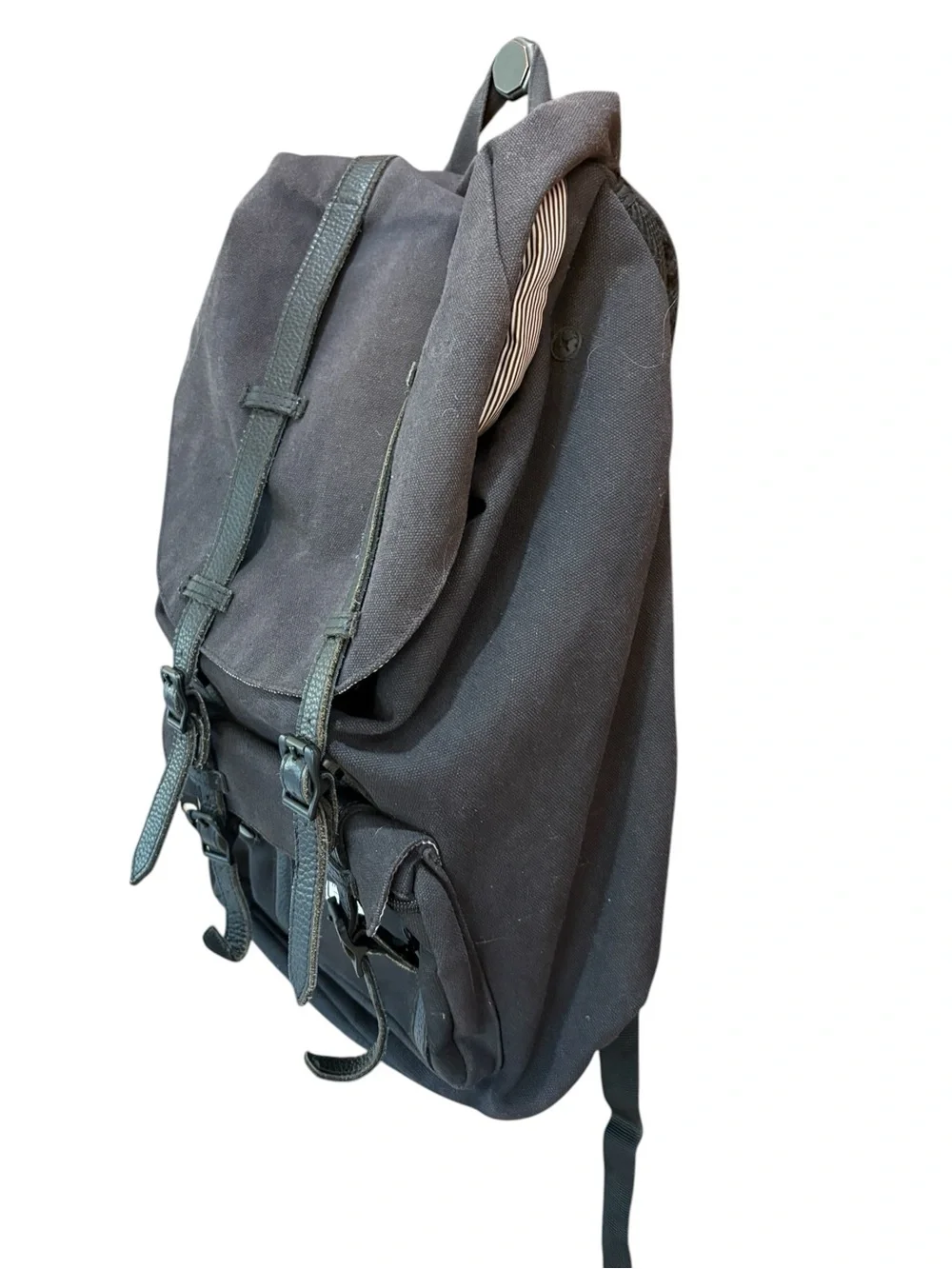 Herschel Supply Co Navy and Blue Little America Canvas Laptop Backpack